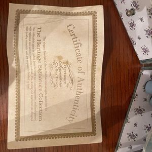 Porcelain doll w/ closet